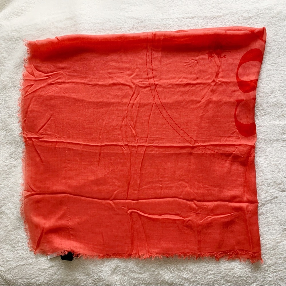 NWT Authentic Coach Cashmere Blend Scarf Shawl - Picture 3 of 6